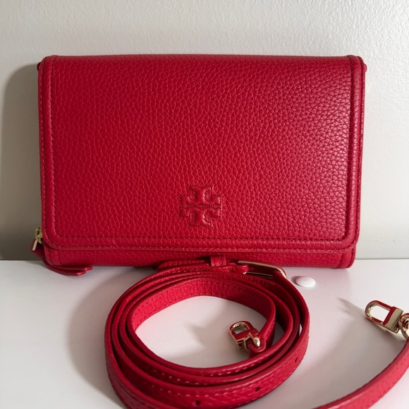Tory Burch Handbags - Tory Burch Thea Red Crossbody